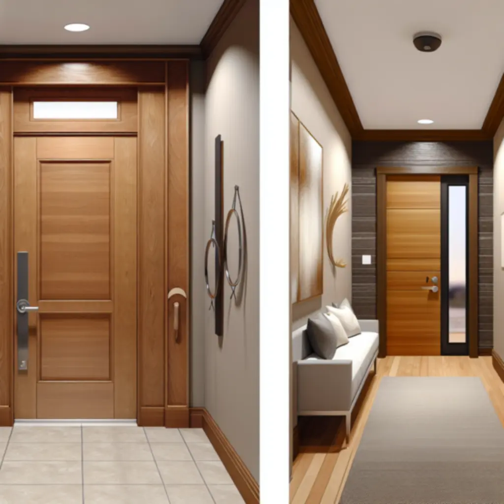 Elegancka aranżacja wnętrza z drzwiami Dorvexano