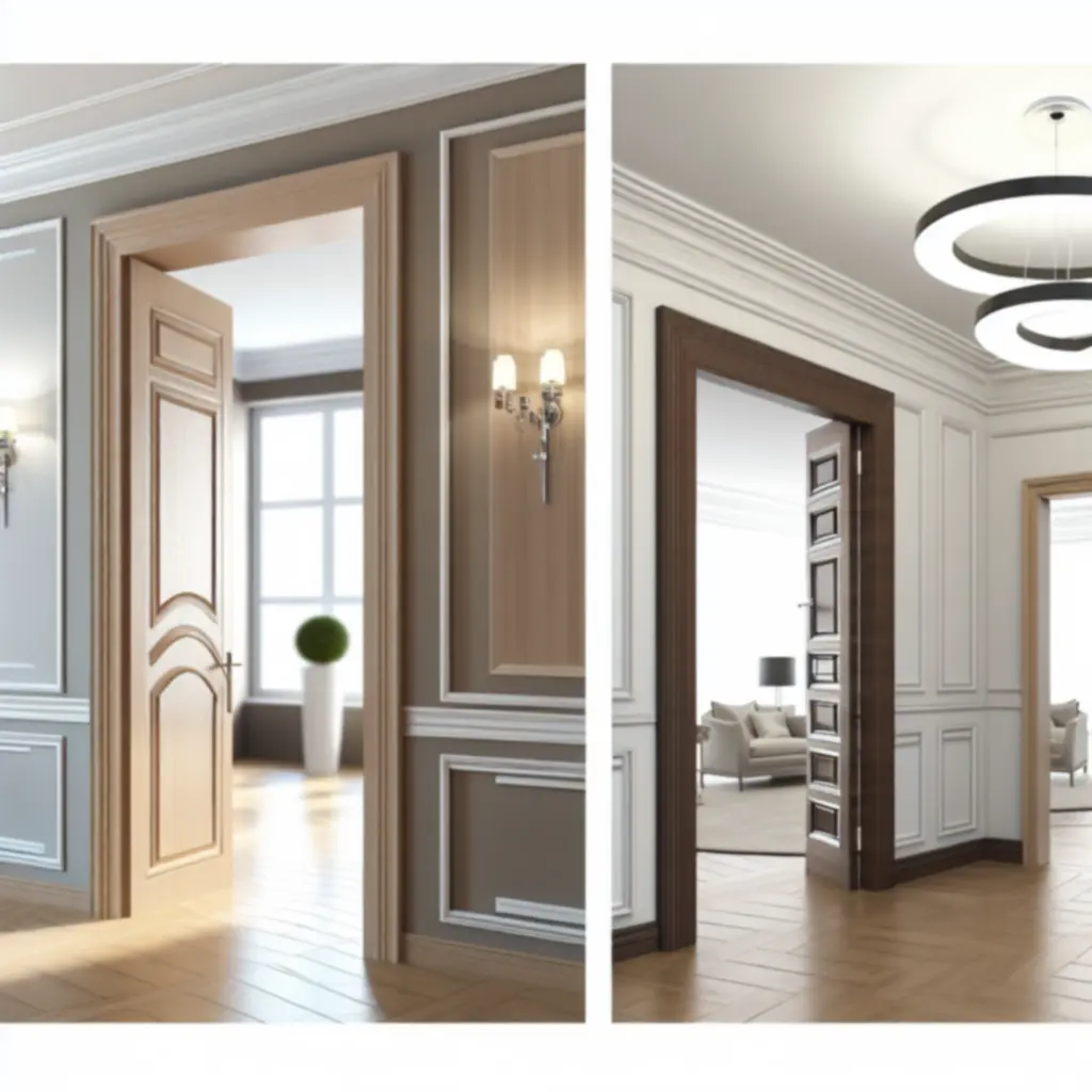 Inspirująca aranżacja wnętrza z drzwiami Dorvexano