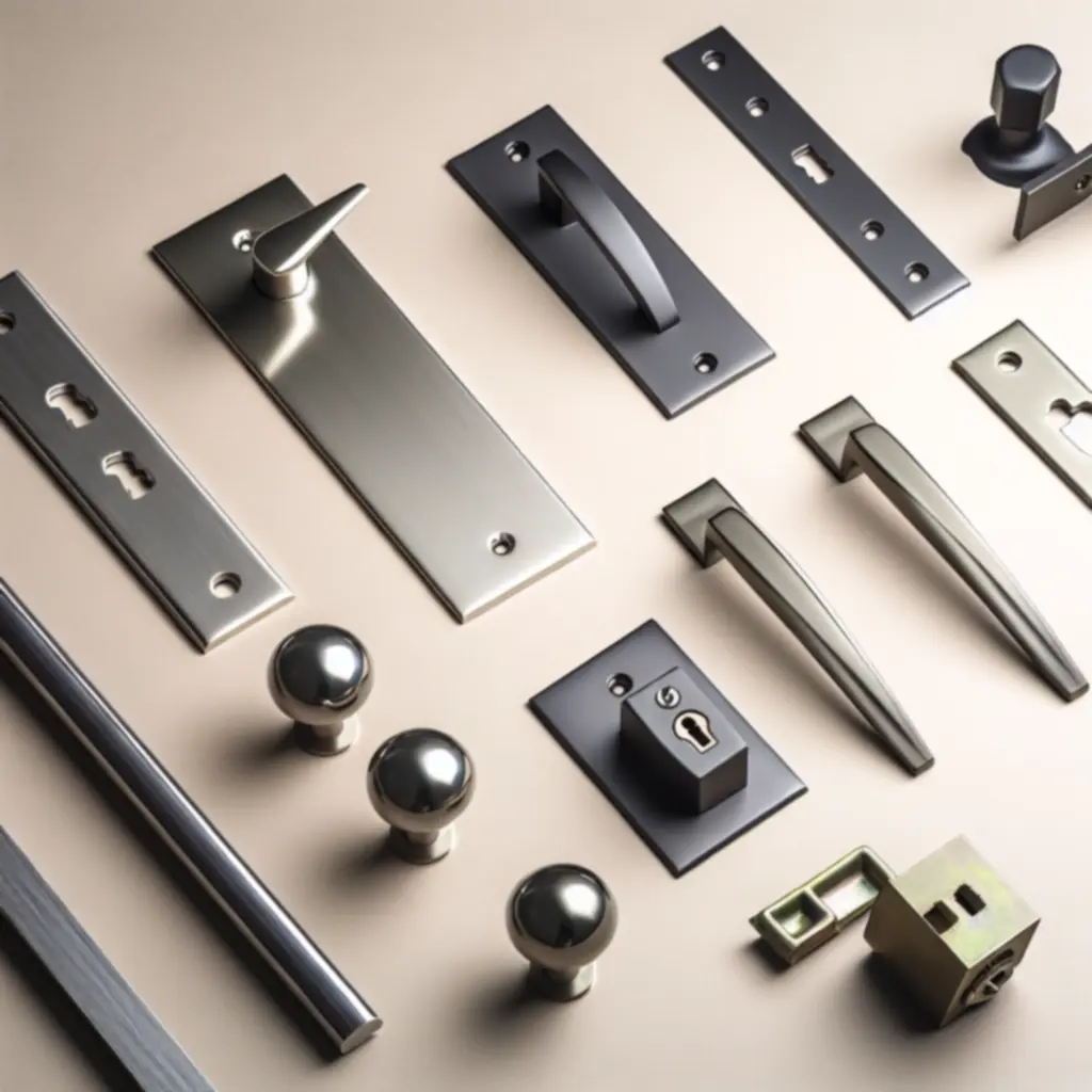 Klamki, zawiasy i zamki do drzwi Dorvexano